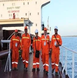 BKS crew on deck